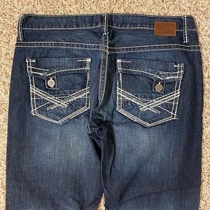 BKE Carter dark stone washed denim jeans Size 38 L